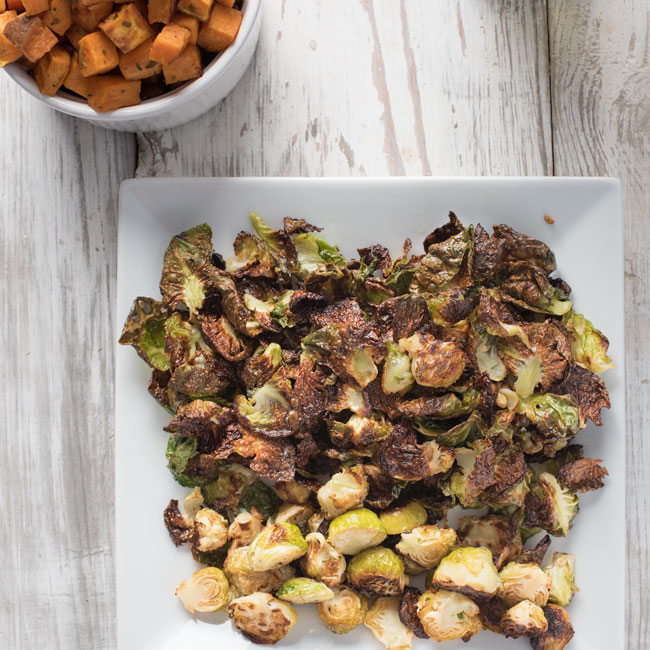 crispy roasted brussel sprouts