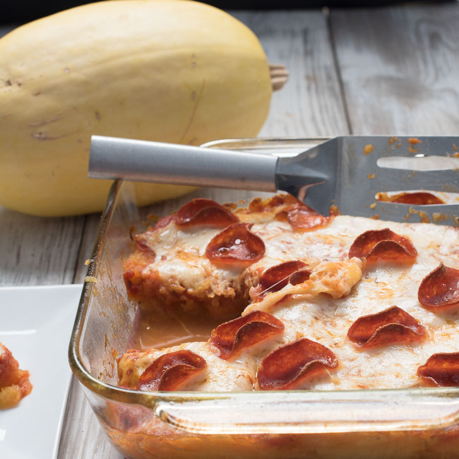 cooking spaghetti squash casserole as an easy dinner