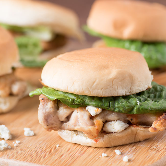 buffalo chicken sliders